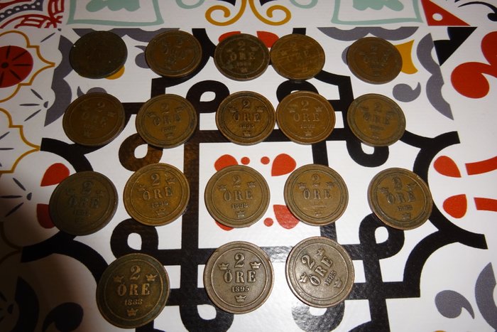 Sverige. Collection of coins 1872 - 1950  (Ingen mindstepris)