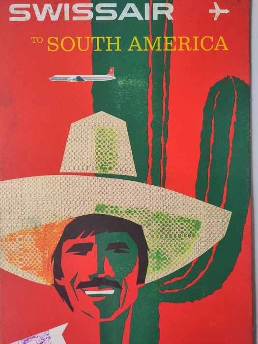 Donald Brun - Swissair to South America - 1950‹erne