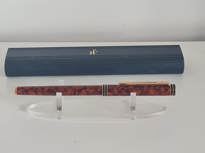 Waterman - Exécutive, Cognac marbré RB plume en or 18 cts 750 - Fyldepen