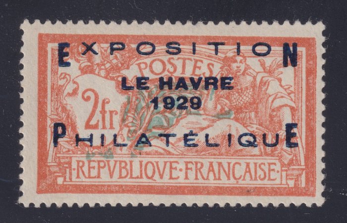 Frankrig 1929 - nr. 257A, Le Havre Philatelic Expo, Mint * signeret og certificeret af Calves. - Yvert