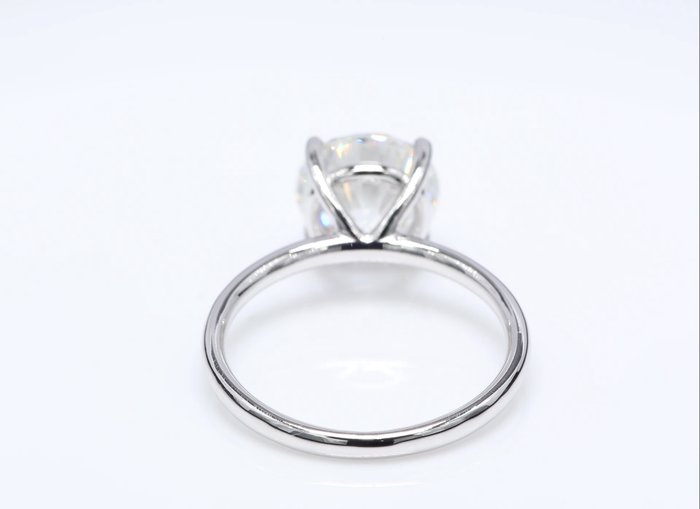 Ingen mindstepris - Ring - 18 kraat Hvidguld -  3.06ct. tw. Diamant (Laboratoriedyrket) - Runde F-VVS2