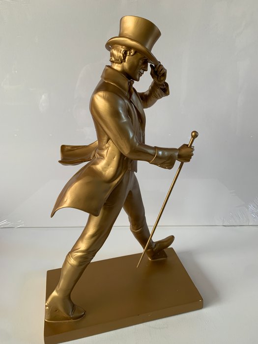 Johnnie Walker Whisky Striding Man Copper Reklame figur - Plast - 1990-2000