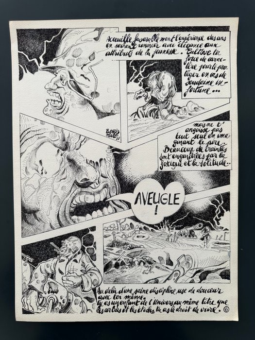 Mako, Borris - 2 Original page - Metal Hurlant - Desiderata : Mon fils bien aimé - 1977