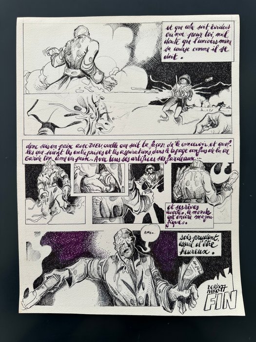 Mako, Borris - 2 Original page - Metal Hurlant - Desiderata : Mon fils bien aimé - 1977