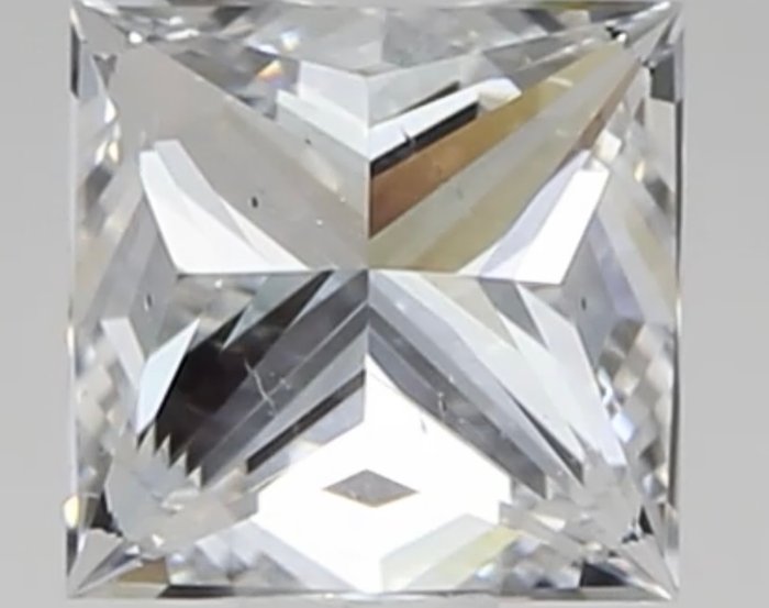 1 pcs Diamant  (Natur)  - 0.40 ct - Kvadrat - D (farveløs) - VS1 - Gemological Institute of America (GIA)