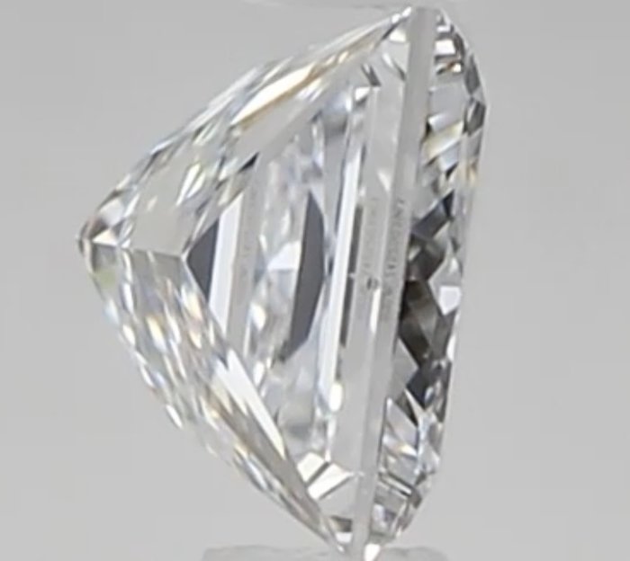 1 pcs Diamant  (Natur)  - 0.40 ct - Kvadrat - D (farveløs) - VS1 - Gemological Institute of America (GIA)