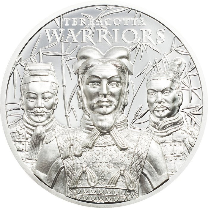 Cook-øerne. 5 Dollars 2021 Terracotta Warriors, 1 Oz (.999)