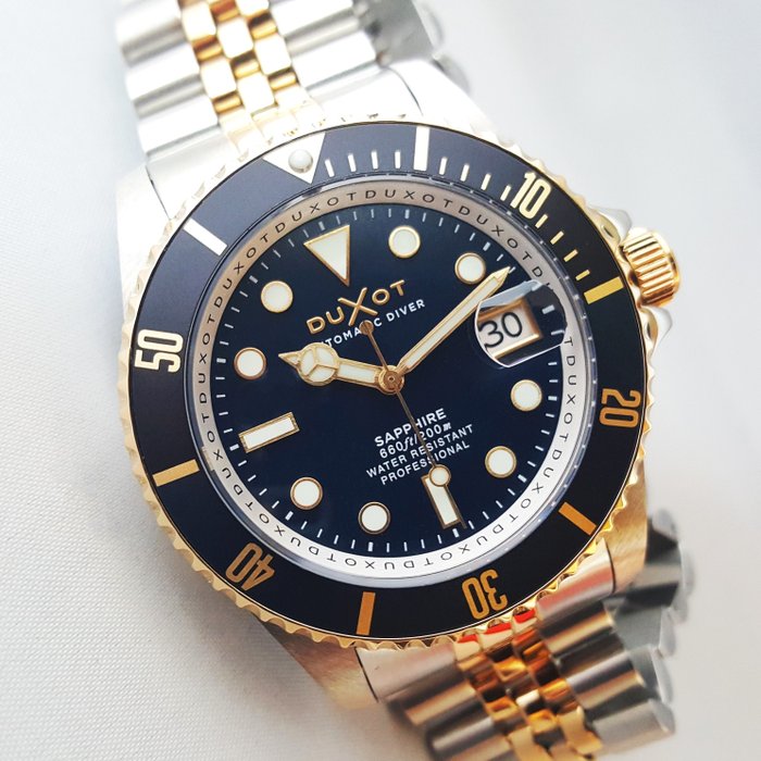 Duxot - Automatic - 24 Jewels - Gold - Diver - Ingen mindstepris - Mænd - Ny