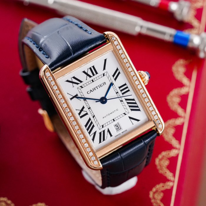 Cartier - Tank Solo XL - W5200026 - Mænd - 2011-nu