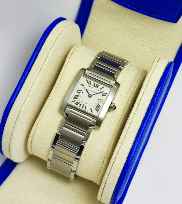 Cartier - Tank Française - Ref. 2465 - Kvinder - 2000-2010