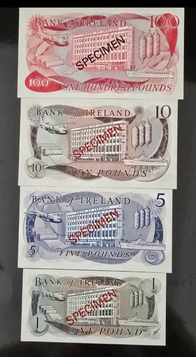 Nordirland. - 1, 5, 10, 100 Pound 1978 - Pick CS1