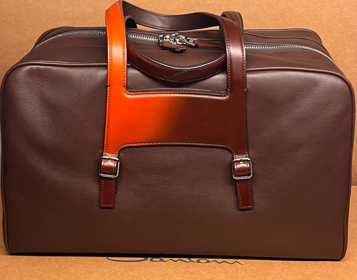 Santoni - Santoni 100%  leather weekend bag - Taske