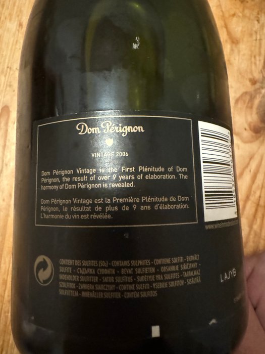 2006 Dom Pérignon - Champagne Brut - 1 Flaske (0,75L)