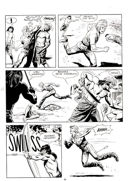 Diso, Roberto - 3 Original page - Mister No #33 - "Morte nella foresta" - 1978