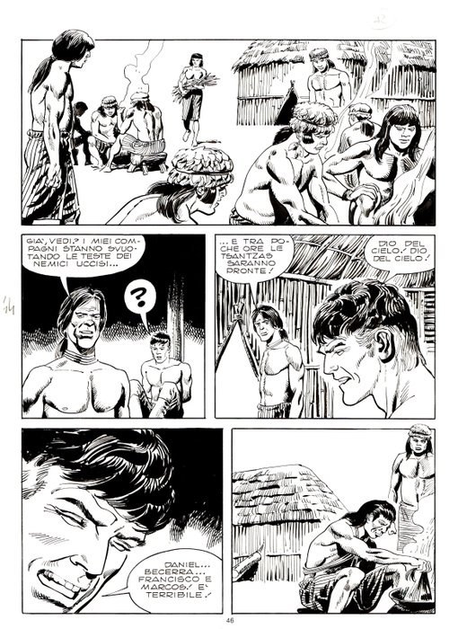 Diso, Roberto - 3 Original page - Mister No #33 - "Morte nella foresta" - 1978