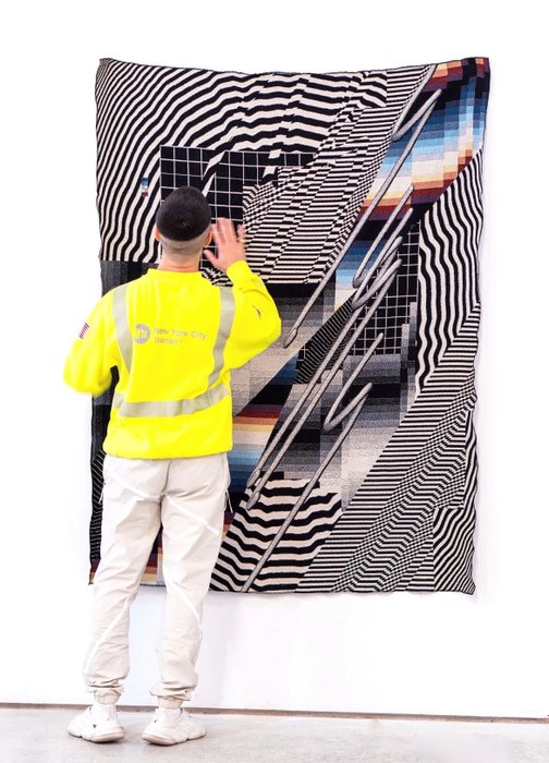 Felipe Pantone (1986) - Tæppe  - 137 cm - 183 cm - OPTICHROMIE 137 KASTE B