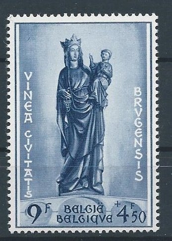 Belgien 1954 - Komplet bind med Begijnhof Brugge, Breendonk II og andre. - OBP 938/960