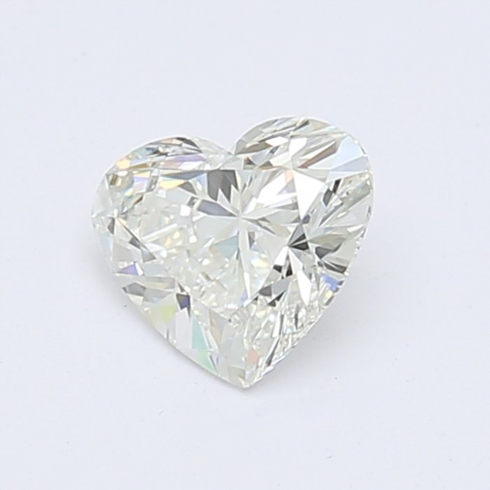 1 pcs Diamant  (Natur)  - 072 ct - Hjerte - H - VVS2 - Gemological Institute of America (GIA)