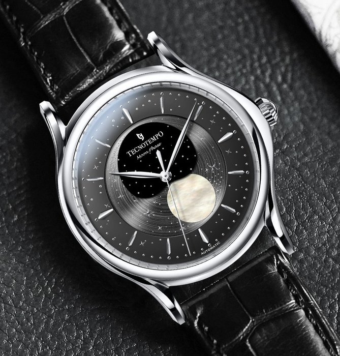 Tecnotempo  - "Moon Phase" Special Edition - - - Ingen mindstepris - TT.50MP.B (grey-black) - Mænd - 2011-nu