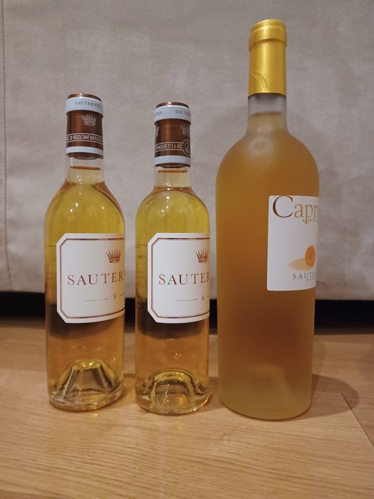 Sauternes "5"  "6" by Château d'Yquem  2012 Caprice de Bastor Lamontagne - Sauternes - 3 Bottles (0.375L + 0.75L)