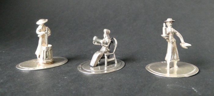 Miniature figur  (3) - .835 sølv