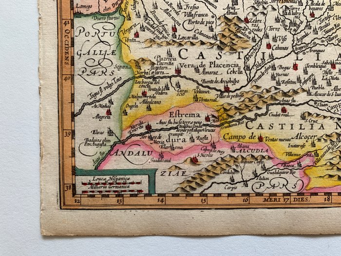 Spanien - Castilien; G. Mercator/J. Hondius/J. Cloppenburgh - Castella Vetus, Et Nova. - 1621-1650