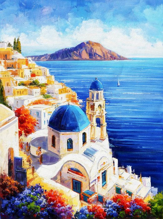 StefanoArt - Santorini Serenity