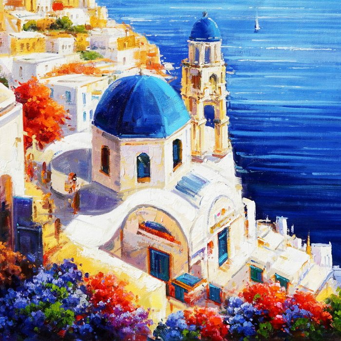 StefanoArt - Santorini Serenity