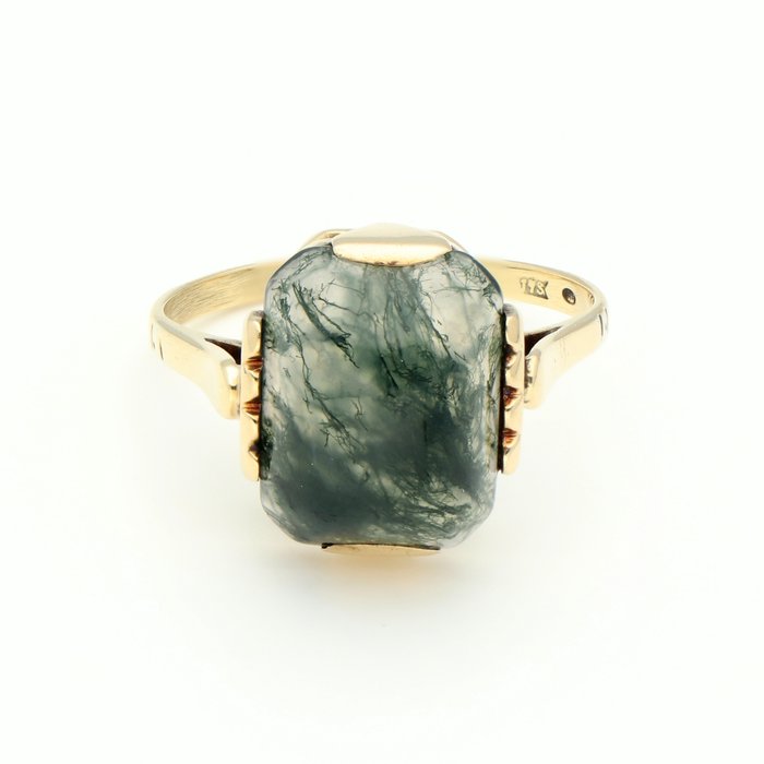 Ingen mindstepris - Ring - 14 karat Gulguld -  468ct tw - Agat