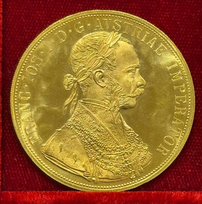 13,96 grams - Guld 980 - 4 Ducat Austria 1915 - 986‰