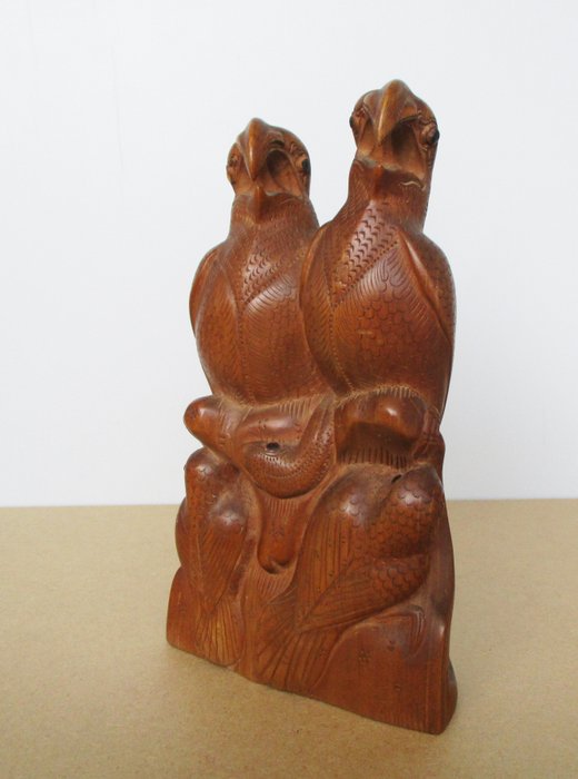 Sculpturr Birds - signeret Bali - Indonesien  (Ingen mindstepris)