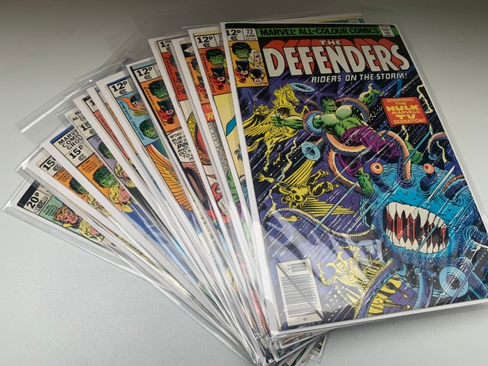 The Defenders #72-75 + #80-83 + #85-88 + #90 + #91 + #95 - 15 Comic - Første udgave - 1977/1981