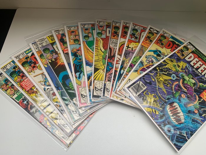 The Defenders #72-75 + #80-83 + #85-88 + #90 + #91 + #95 - 15 Comic - Første udgave - 1977/1981