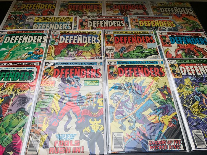 The Defenders #72-75 + #80-83 + #85-88 + #90 + #91 + #95 - 15 Comic - Første udgave - 1977/1981