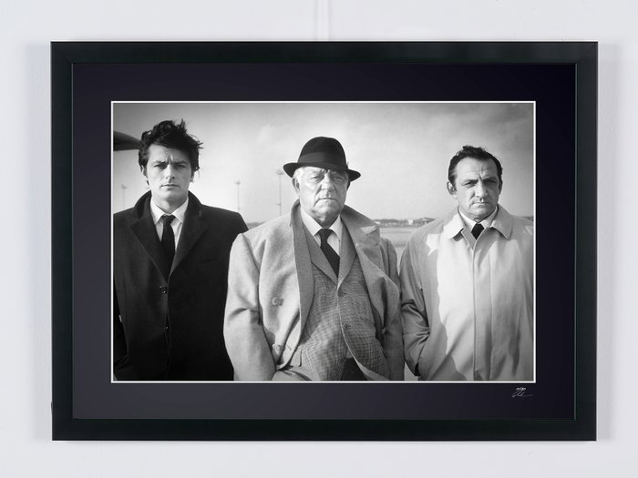 Le clan des Siciliens (1969) - Alain Delon   Jean Gabin  Lino Ventura - Fine Art Photography - Luxury Wooden Framed 70X50 cm - Limited Edition Nr 02 of 30 - Serial ID 17210 - Original Certificate (COA), Hologram Logo Editor and QR Code - 100% New items.