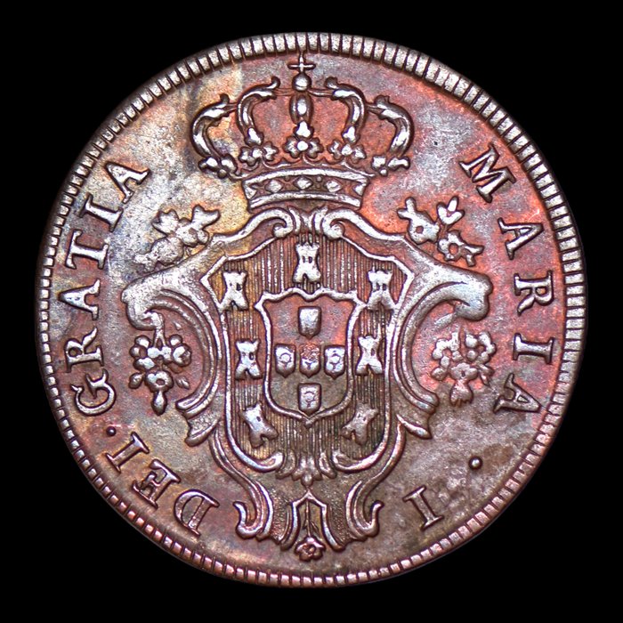 Portugal D Maria I (1786-1799) V Reis 1792 - Rara