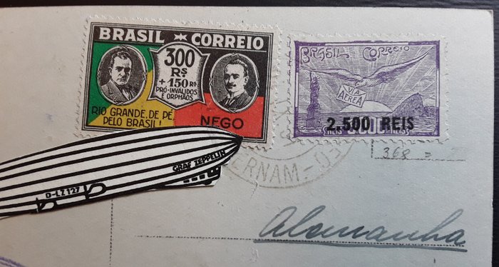 Brasilien  - 2 Zeppelin-dokumenter- 2 Südamerikafahrt 1931 / 20 Südamerikafahrt ( 7 Südamerikafahrt des LZ 129