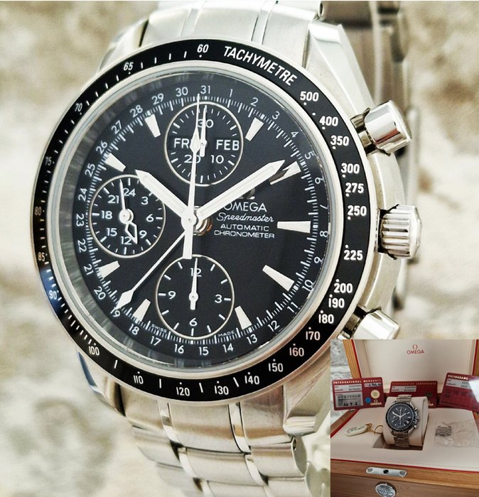 Omega - Speedmaster Day Date 40mm Automatic Chronograph - Ingen mindstepris - 3220.50 - Mænd - 2000-2010