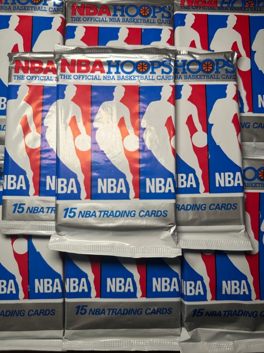 1990/91 NBA Hoops Hoops - 10 Pack - Næsten så god som ny (NM)