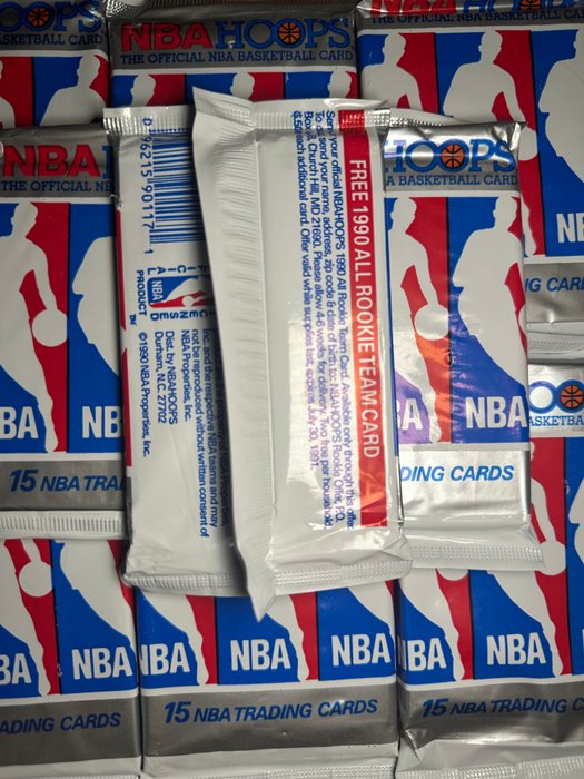 1990/91 NBA Hoops Hoops - 10 Pack - Næsten så god som ny (NM)