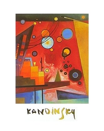 Wassily Kandinsky (1866-1944) - Heavy Red, 1924 - Artprint - 30 x 24 cm