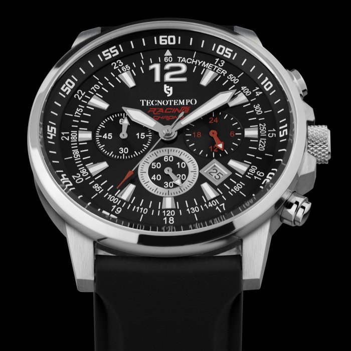 Tecnotempo - Chronograph 100M WR - "Racing Chrono" Limited Edition - - TT.100G.RCB - Mænd - 2011-nu