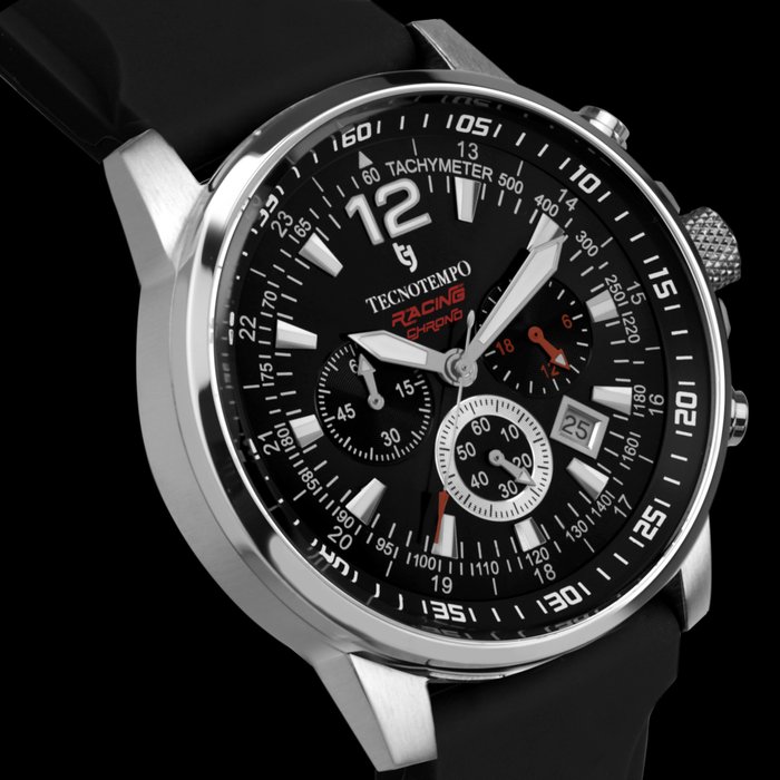 Tecnotempo - Chronograph 100M WR - "Racing Chrono" Limited Edition - - TT.100G.RCB - Mænd - 2011-nu