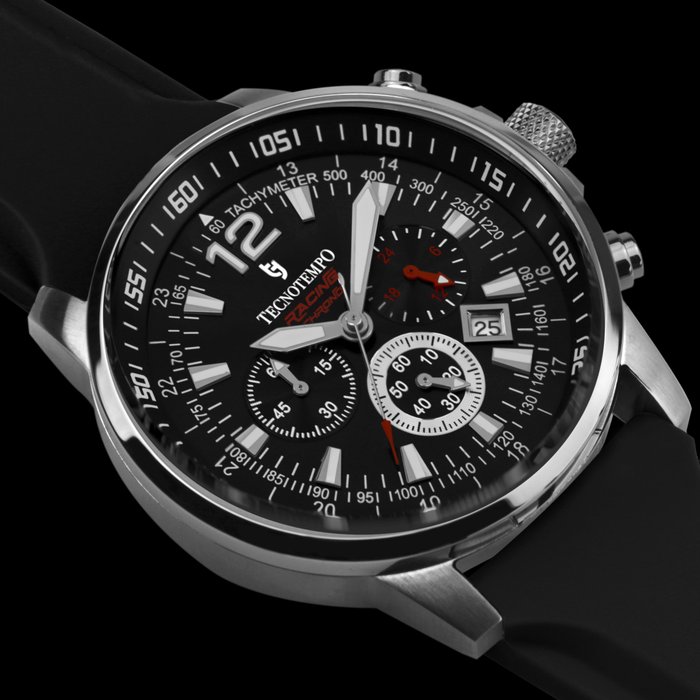 Tecnotempo - Chronograph 100M WR - "Racing Chrono" Limited Edition - - TT.100G.RCB - Mænd - 2011-nu