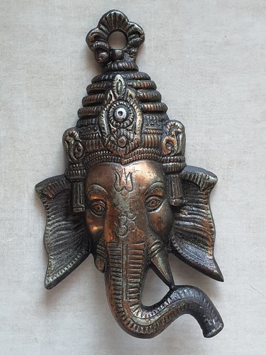 Ganesha maske - Bronze - Indien - Slutningen af det 20. århundrede