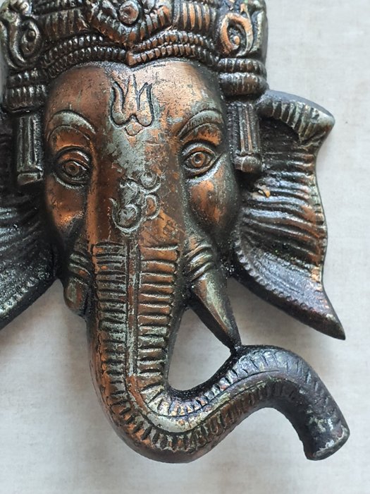 Ganesha maske - Bronze - Indien - Slutningen af det 20. århundrede