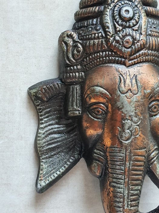 Ganesha maske - Bronze - Indien - Slutningen af det 20. århundrede