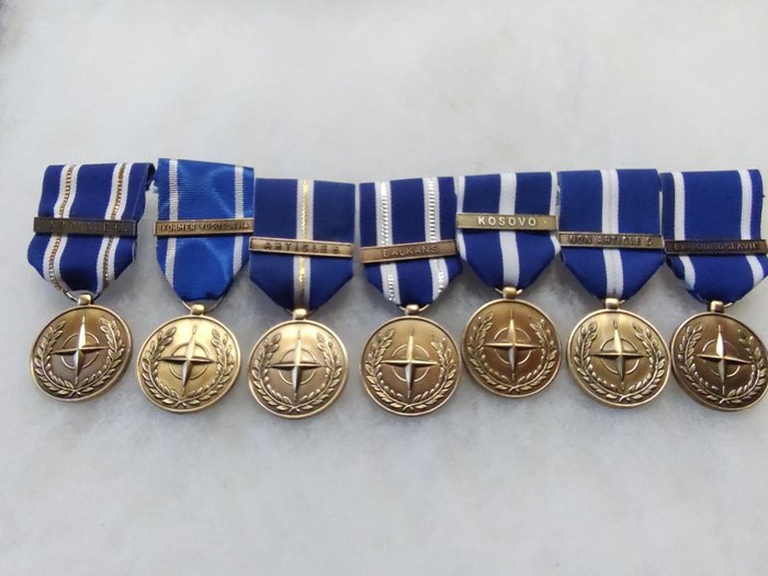 EU/Nato - Militærmedalje - Lot medaljer forskellige missioner