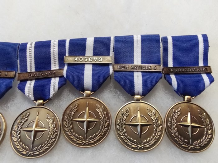 EU/Nato - Militærmedalje - Lot medaljer forskellige missioner