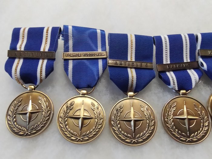 EU/Nato - Militærmedalje - Lot medaljer forskellige missioner